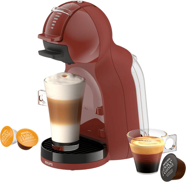 Krups NESCAFE Dolce Gusto Mini Me Kapselmaschine in Red Brick mit herausnehmbarem Wassertank - Bild 1