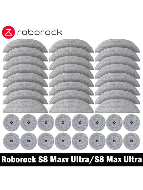 Roborock Ersatz Mop Pads für S8 MaxV Ultra und S8 Max Ultra Roboterstaubsauger in Grau - Bild 3