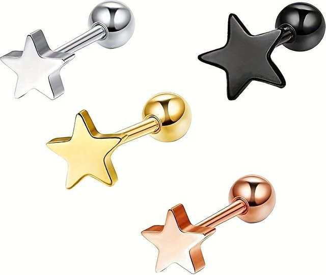 Ohrstecker Stern, Edelstahl, Damen - Bild 1