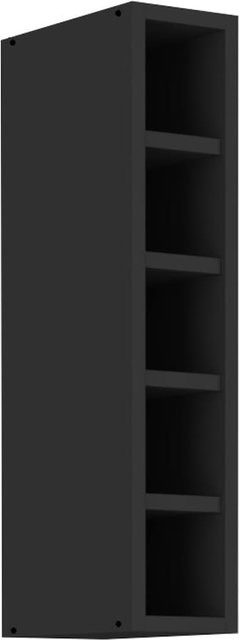 Hängeschrank Regal für deine Küchenzeile in Schwarz matt, Serie SIENA MONZA ARONA - Bild 1