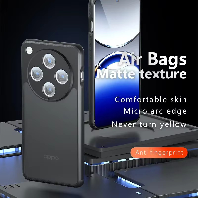 Magnetische Schutzhülle für OPPO Find X8 Pro, X8 Ultra und X8s, Stoßfeste Acryl Handyhülle mit matter Oberfläche, Farbe: Schwarz - Bild 3