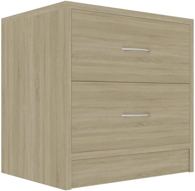 vidaXL Nachttisch aus Holzwerkstoff in Sonoma-Eiche, Farbe Beige/Braun, B/T/H: 40 x 30 x 40 cm - Bild 1