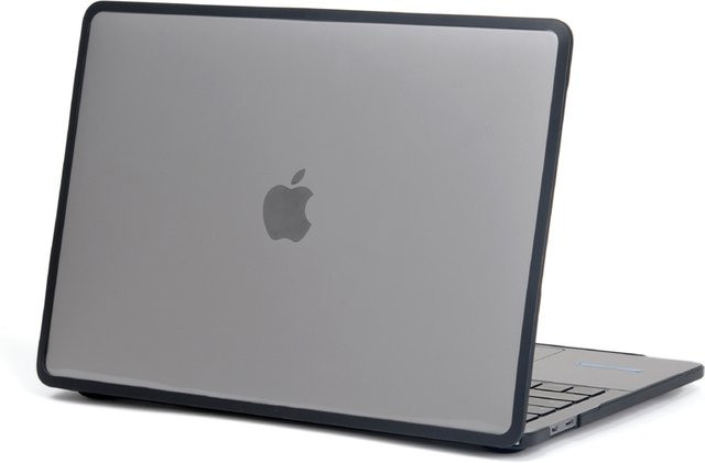 Schutzhülle Neo TPU Edge PC Case für Apple MacBook Air 13 und 15 sowie MacBook Pro 14 und 16 in Schwarz, Grau oder Transparent mit Kühlöffnungen - Bild 1