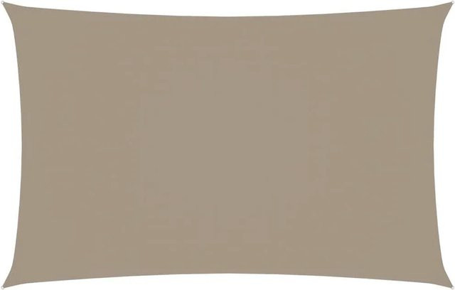 Furnicato Sonnensegel aus PU-beschichtetem Oxford-Gewebe, rechteckig, Taupe, Breite: 5 m, Tiefe: 2 m - Bild 1