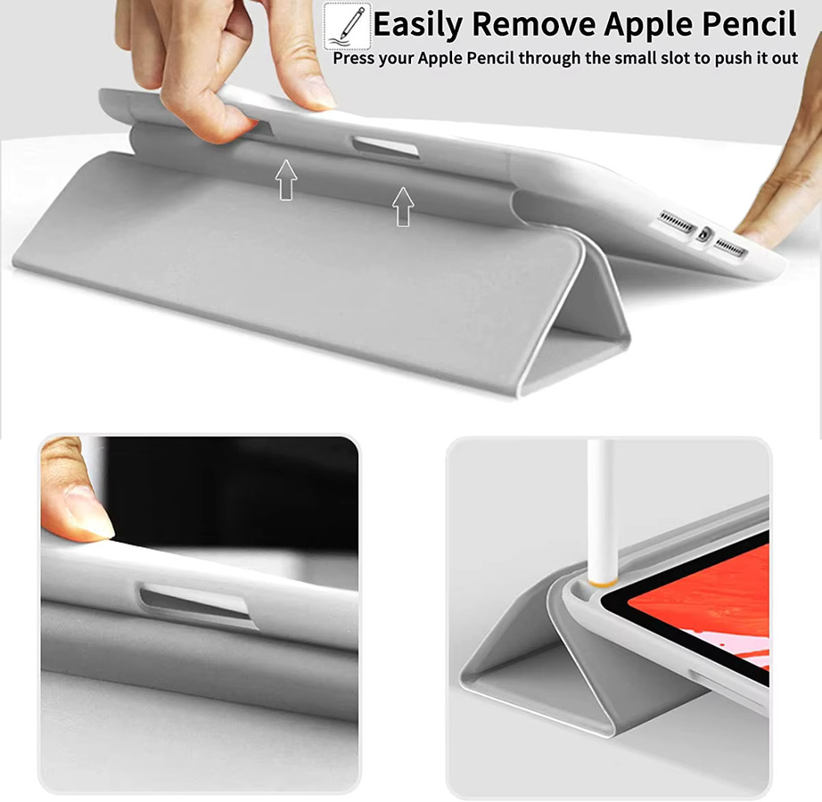 Magnetische Schutzhülle für iPad und iPad Pro mit Stifthalter von Cnaouey in Blau - Bild 4
