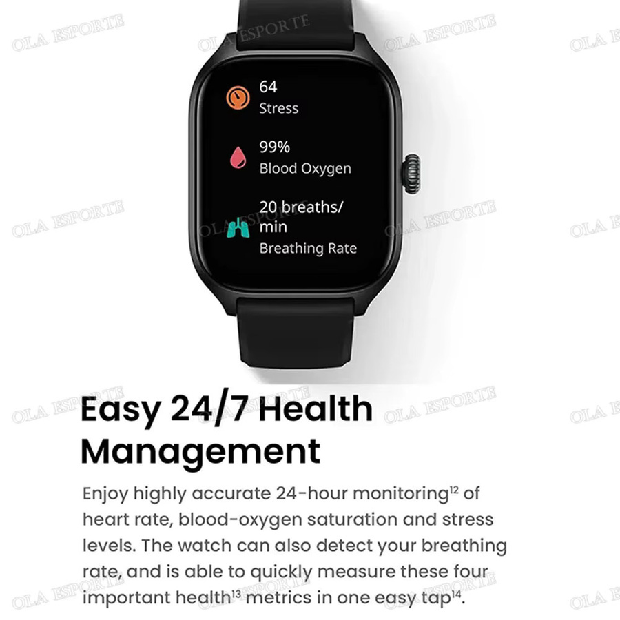 Ola Esporte Smartwatch HW12 in Pink mit 2,01 Zoll HD-Display, Bluetooth-Anruffunktion und Sportmodi für Android und iOS - Bild 2