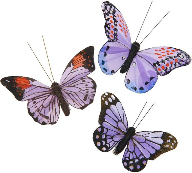 Rico Design Schmetterling mit Clip in Violett - Bild 1