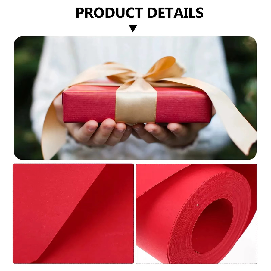 Rotes Kraftpapier und Wabenpapier als recycelbare Polsterfolie für Umzug, Versand und Verpackung - Bild 2