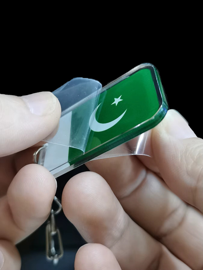 RSHCZY Anhänger Pakistan Flagge, Acryl, Unisex - Bild 2