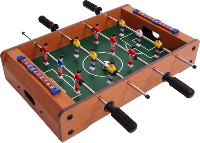 MCW Mini Fußballkicker J68, Tischspiel, Holz - Bild 1