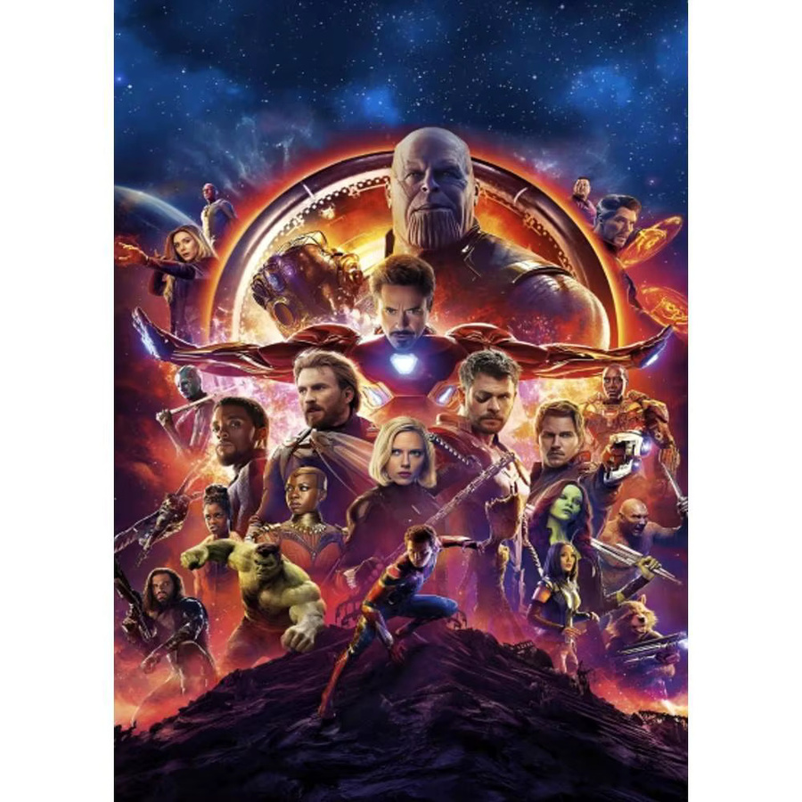 Selbstklebendes Avengers Infinity War Filmplakat aus Papier in Mehrfarbig, Rechteckig - Bild 7