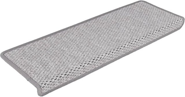 vidaXL Treppenmatten selbstklebend in Beige mit Sisal-Optik, 15 Stück, B: 65 cm, H: 21 cm, T: 4 cm - Bild 1