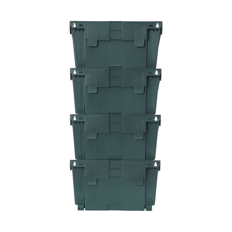 24er Set Bymaocar Vertikale Gartenpflanzgefäße in Armeegrün, Wandmontierte Hängende Blumentöpfe aus Kunststoff mit 300ml Wasserspeicher für Innen und Außen - Bild 4