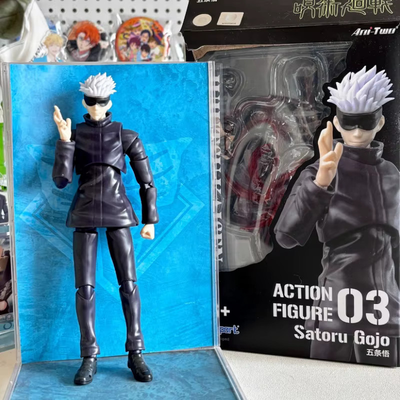 Bandai Jujutsu Kaisen Satoru Gojo Yuji Itadori Megumi Fushiguro Actionfigur, 15cm, ab 14 Jahren - Bild 3