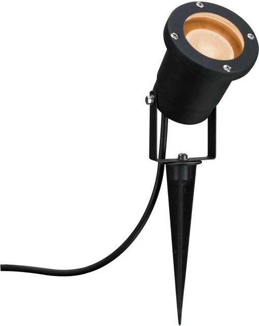 Paulmann Garden LED Gartenstrahler Schwarz Metall mit GU10 Leuchtmittel und Erdspieß - Bild 1