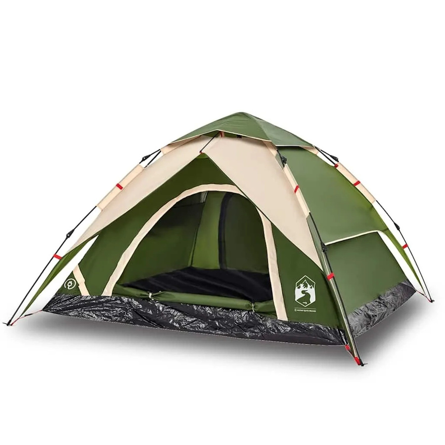 Furnicato Campingzelt Kuppel Grün H x B x T: 155 x 250 x 250 cm - Bild 2