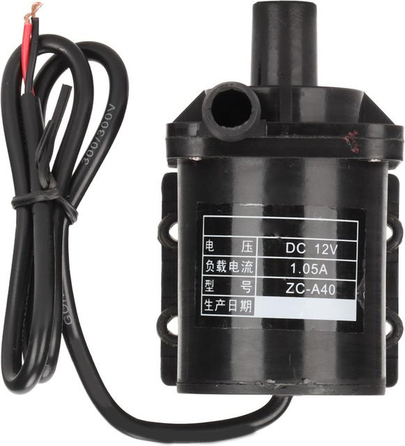 KONNWEI Ultra leise Tauchpumpe DC12V in Schwarz mit Keramikgehäuse für Aquarium und Teich - Bild 1