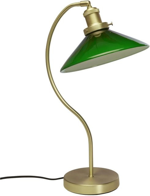 PR Home Axel Tischleuchte aus Metall und Glas in Beige, B/T/H: 25 x 51 x 51 cm - Bild 1