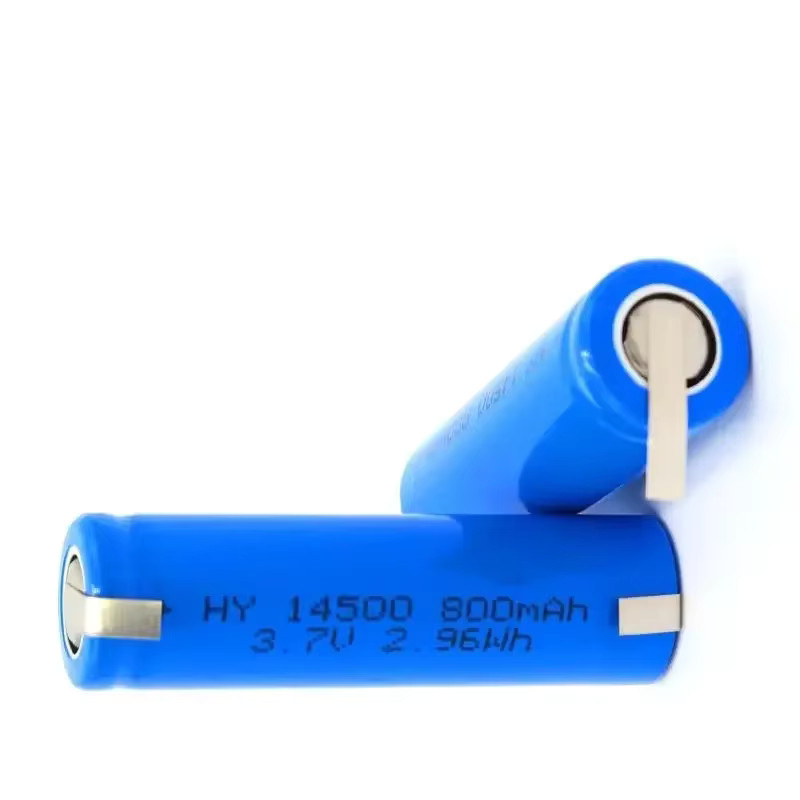 Robinella Akku AA ICR14500 Lithium-Ionen-Zelle, 3,7 V, 800 mAh, Blau - Bild 3