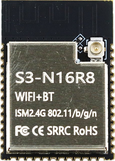 ESP32-S3 N16R8 IoT Modul mit 2,4G WLAN und Bluetooth, Dual-Core MCU mit 16MB Flash und 8MB PSRAM - Bild 1