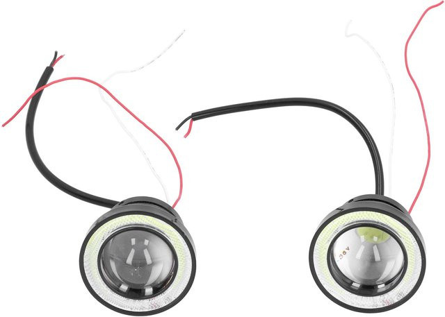 Koogeelife LED Nebelscheinwerfer vorne 30W 2,5in IP65 Wasserdicht 1200LM Weißes Licht mit Äußerem Ring 12V - Bild 1