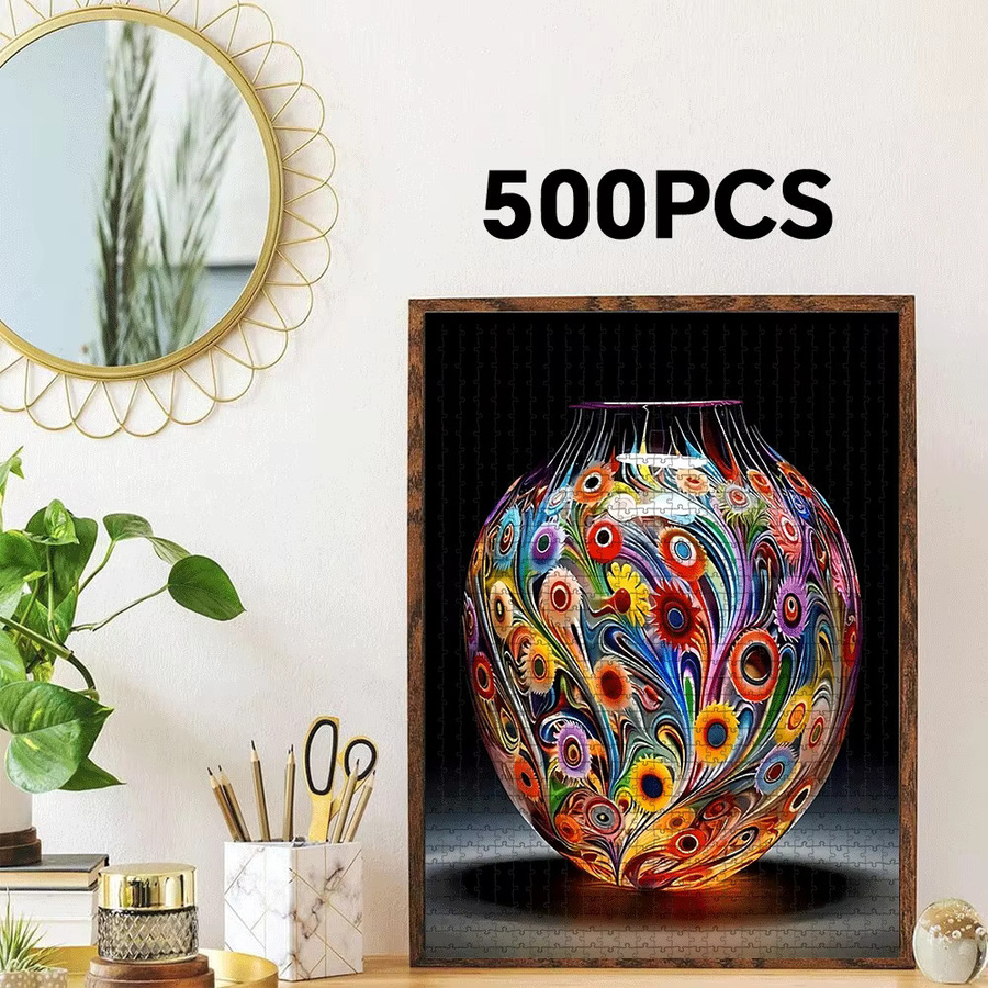 AZNM 3D-Marmor-Mosaik-Vasen-Puzzle, 1.000 Teile, Bunt / Mehrfarbig - Bild 3