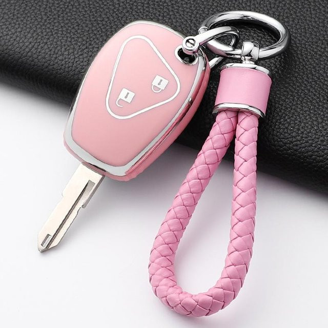 Moderne TPU Auto Schlüsselhülle in Grau für Renault und Dacia Modelle wie Megane, Espace, Laguna, Duster, Logan, Sandero, Fluence, Clio und Kangoo - Bild 1