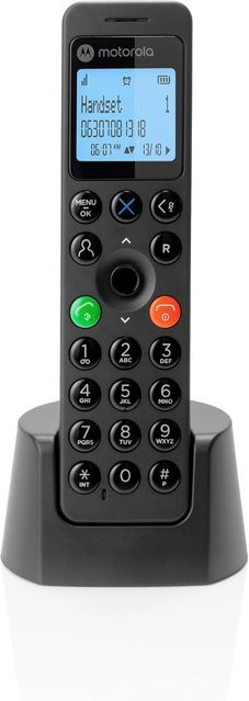 Motorola DOT201 Schnurloses Telefon in Schwarz - Bild 1