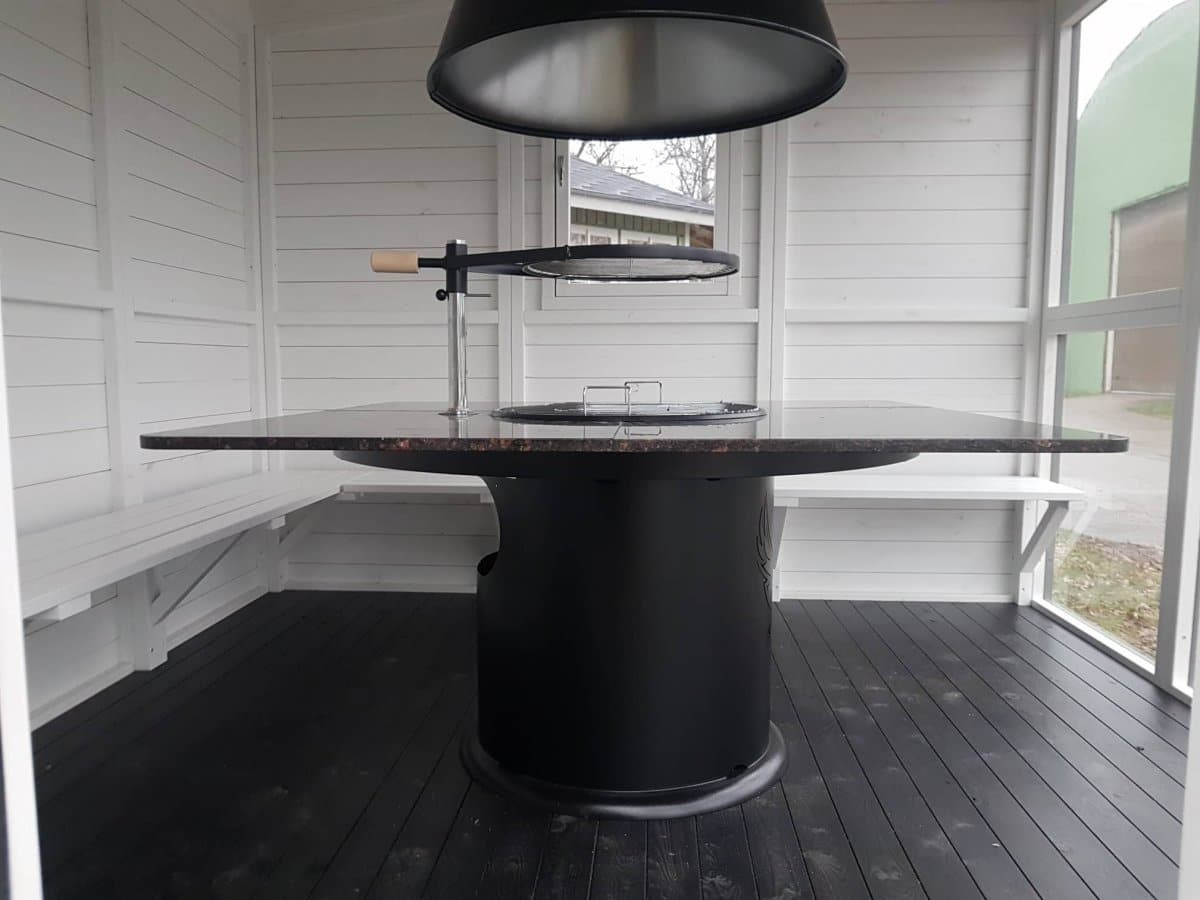 Grillpavillon Noah von Hansagarten24 aus Holz in Braun, B/T: 4 x 3 m - Bild 2