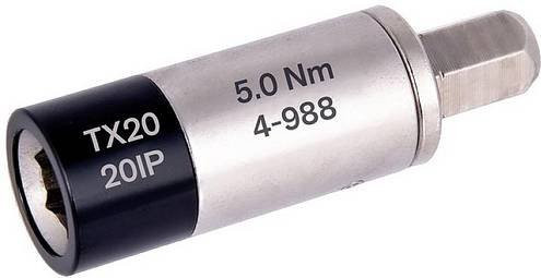 BERNSTEIN Tools for Electronics 4-988 Drehmomentadapter 1/4 Zoll (6,3 mm) mit 5,0 Nm max. in Silber und Schwarz - Bild 1