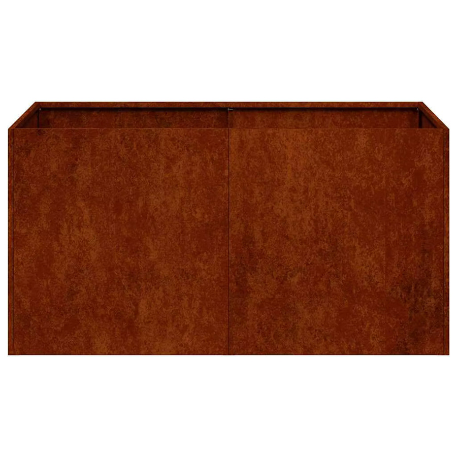 vidaXL Hochbeet Gartenkübel aus rostfarbenem Edelstahl, B/T/H: 80 x 40 x 40 cm - Bild 5