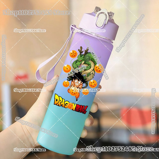Bandai Dragon Ball Goku Trinkflasche aus Kunststoff mit Trageriemen, 750 ml, Mehrfarbig - Bild 1