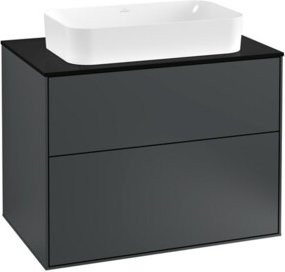 V&B Waschtischunterschrank Finion in Blau lackiert, B/T/H: 80 x 50,1 x 60,3 cm - Bild 1