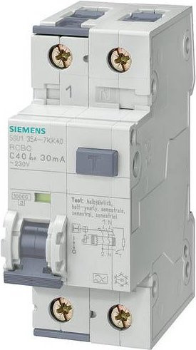 Siemens RCBO Leitungsschutzschalter 25A 230V Weiß 5SU13543KK25 - Bild 1