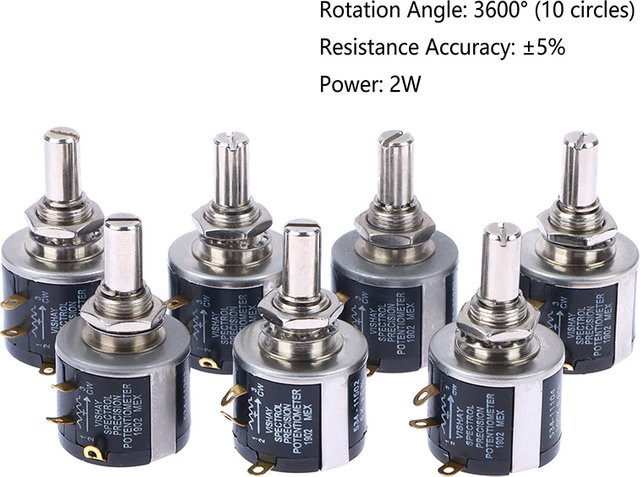Spectorl Präzisions-Potentiometer Drahtgewickelt Silber KOQZM - Bild 1