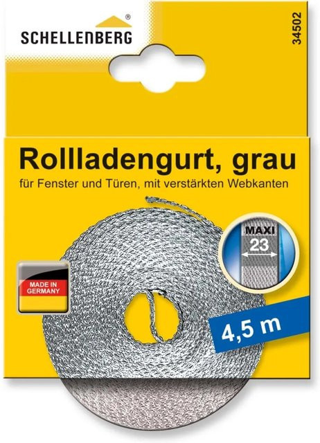 Schellenberg Rollladengurt Maxi Grau Breite: 2,3 cm, Länge: 4,5 m - Bild 1