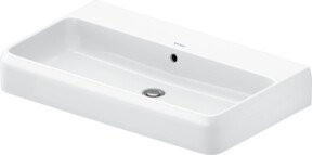 Duravit Aufsatzwaschtisch Qatego in Weiß, rechteckig aus Keramik mit Überlauf, B: 80 cm, T: 47 cm - Bild 1