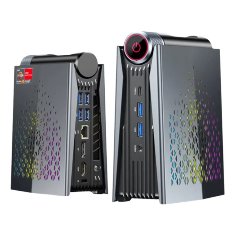 KAMRUI Mini-PC AMD Ryzen 7 H255 mit 16GB LPDDR5 und 512GB SSD, 8-Kern Desktop-Computer in Schwarz mit WiFi6E, BT5.2 und 2.5G LAN - Bild 3