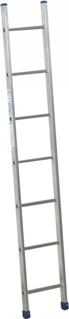 Facal Anlegeleiter STILO S100 aus Aluminium mit 7 Sprossen in Silber - Bild 1