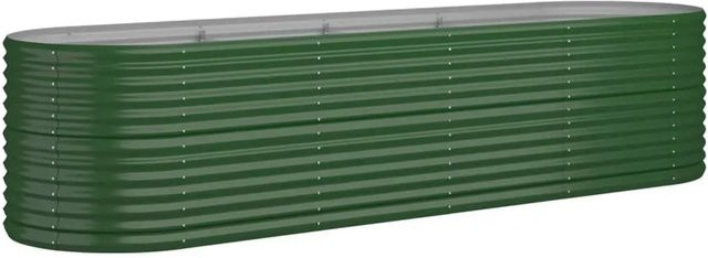 vidaXL Hochbeet aus verzinktem Stahl in Grün, B/T/H: 296 x 80 x 68 cm - Bild 1