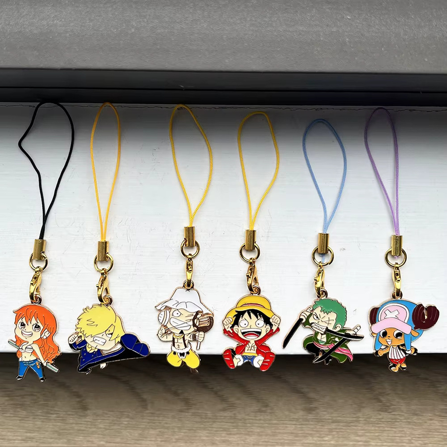 Bandai 6er-Set Anime-Anhänger, Emaille, One Piece - Bild 4