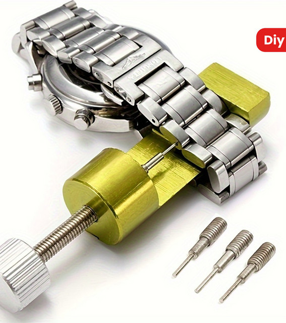 Uhrenarmband-Verbindungsstift-Entferner, Reparatur-Werkzeug-Set, Metall - Bild 1