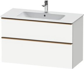Duravit Waschtischunterschrank D-Neo in Weiß Matt mit Türen und Auszügen, B/T/H: 101 x 46,2 x 62,5 cm - Bild 1