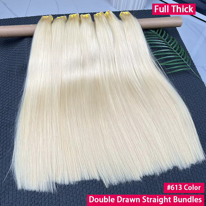 GDYLuxury Echthaar-Bündel, Blonde, 14-28 Zoll, Vietnamesisches Jungfernenhaar - Bild 4