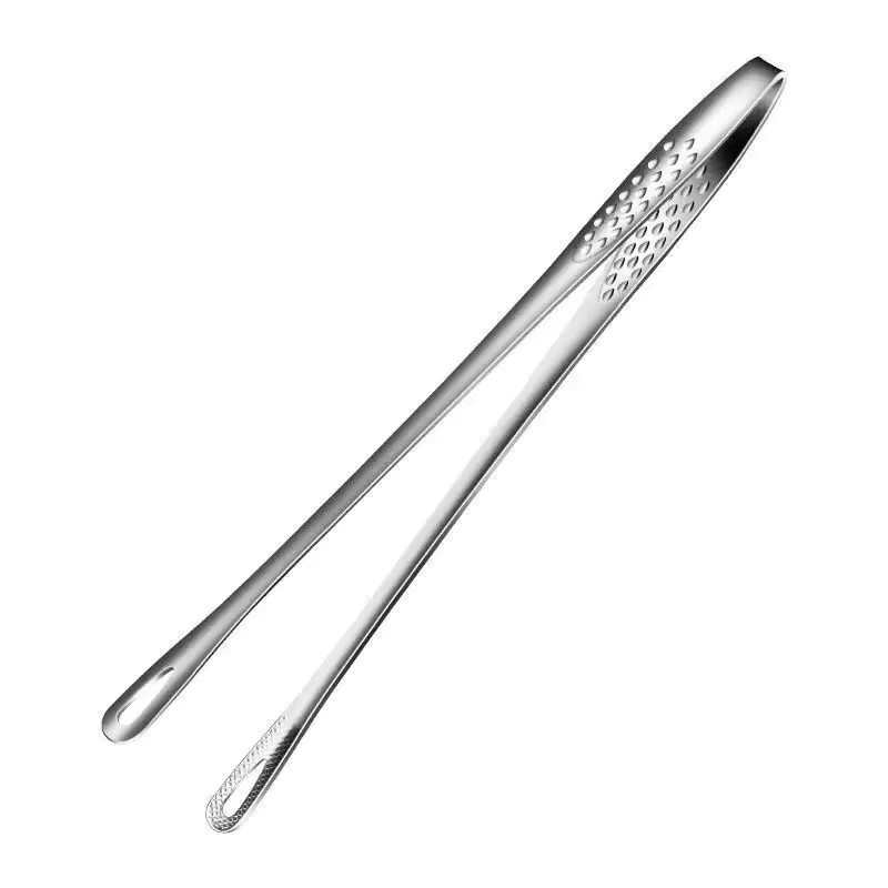 Hitzebeständige Edelstahl-Küchenzange von ouhoe in Silber für BBQ, Grill und Buffet - Bild 6