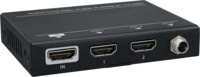Vivolink HDMI Splitter 1x2 in Schwarz mit 4K@60Hz Unterstützung (VLHDMISP1X2) - Bild 1