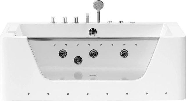 Whirlpoolbadewanne Dyona von Vente-unique in Weiß, Breite: 170 cm - Bild 1