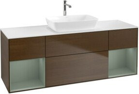 V&B Waschtischunterschrank Finion in Weiß lackiert, Breite: 160 cm, Tiefe: 50,1 cm, Höhe: 50,1 cm - Bild 1