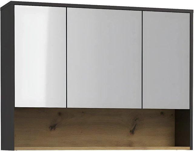 Toilettenschrank Yangra von Vente-unique in Anthrazitgrau, Breite: 100 cm - Bild 1