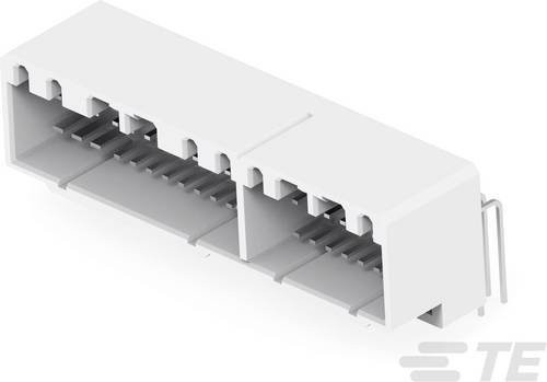 TE Connectivity Leiterplattensteckverbinder Polzahl 42, Farbe Weiß, Artikelnummer 175446-1 - Bild 1